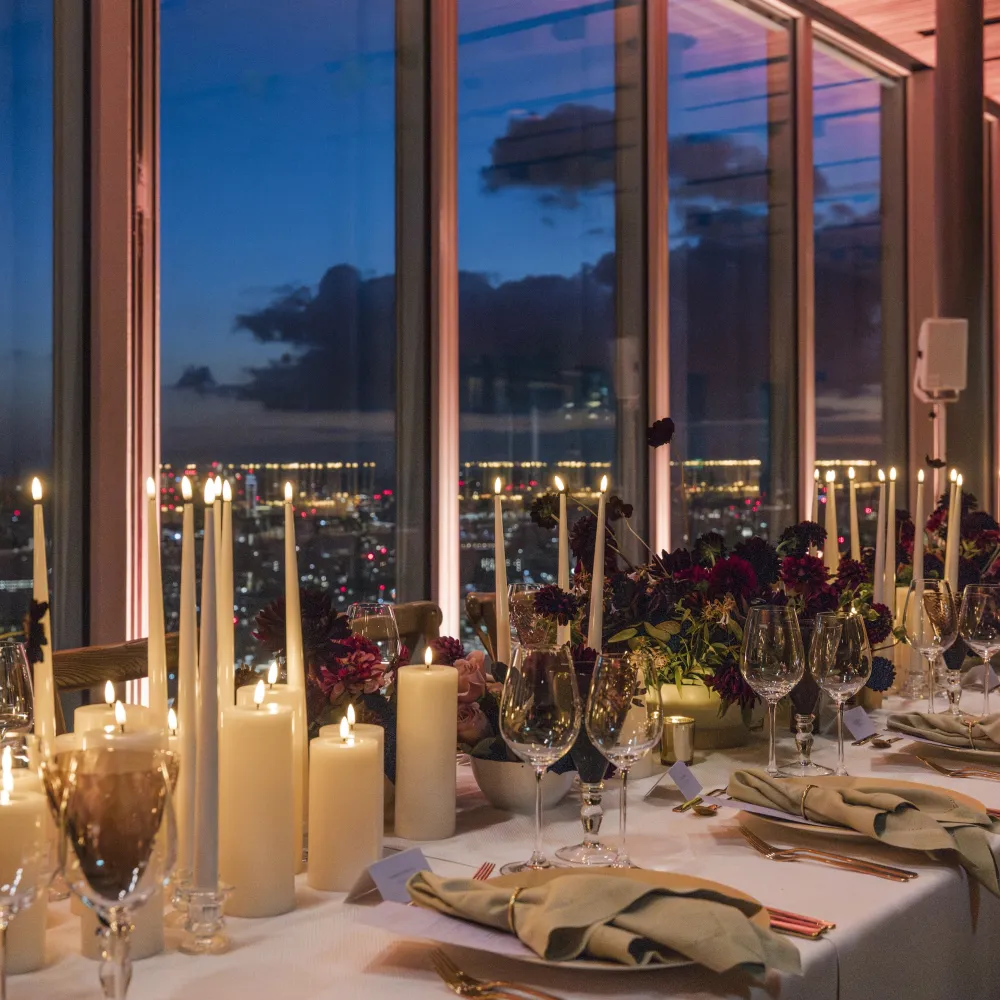 The Look Out dinner set up