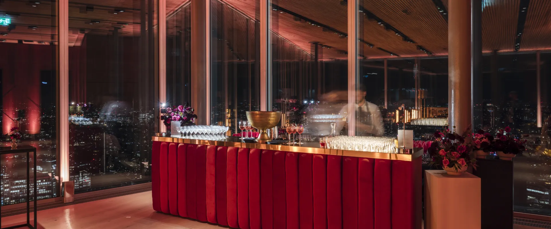 The Lookout Bar set up